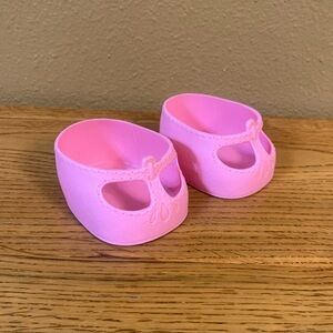 Vintage Cabbage Patch Kids Doll Pink Mary Jane T Strap Shoes Mary Janes